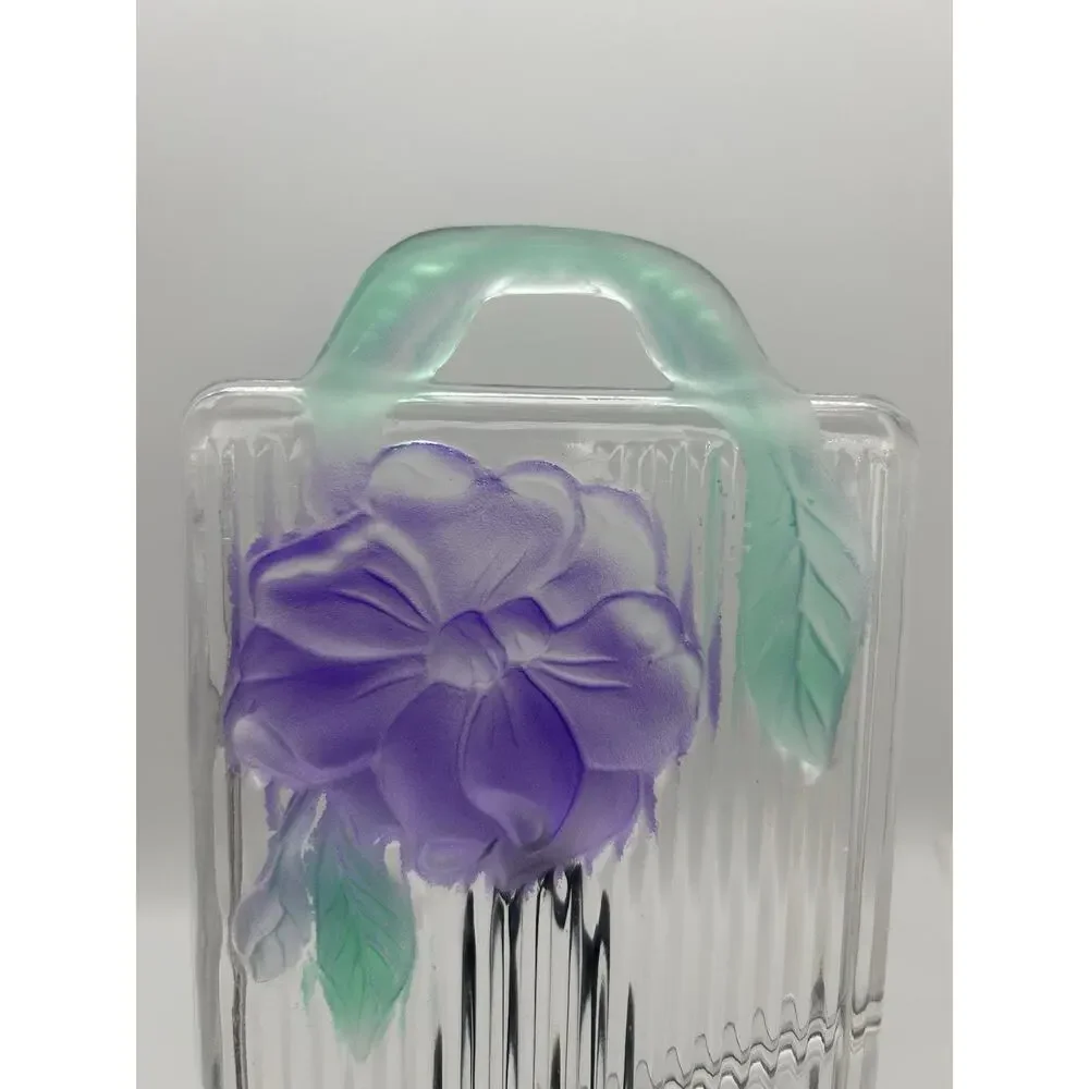 Vintage Sydenstricker. Fused Glass Devided Tray.